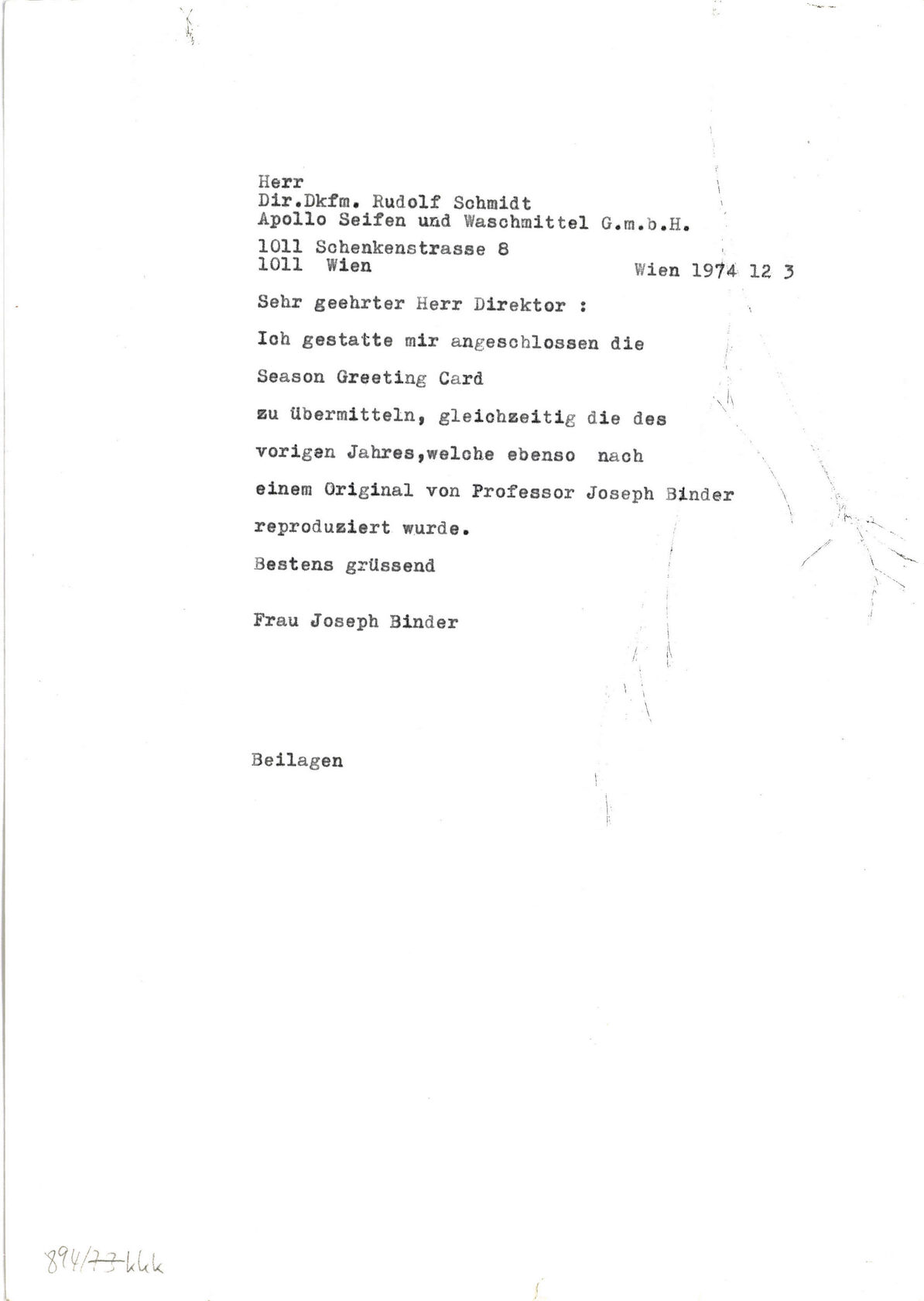 MAK, Legat Carla und Joseph Binder
