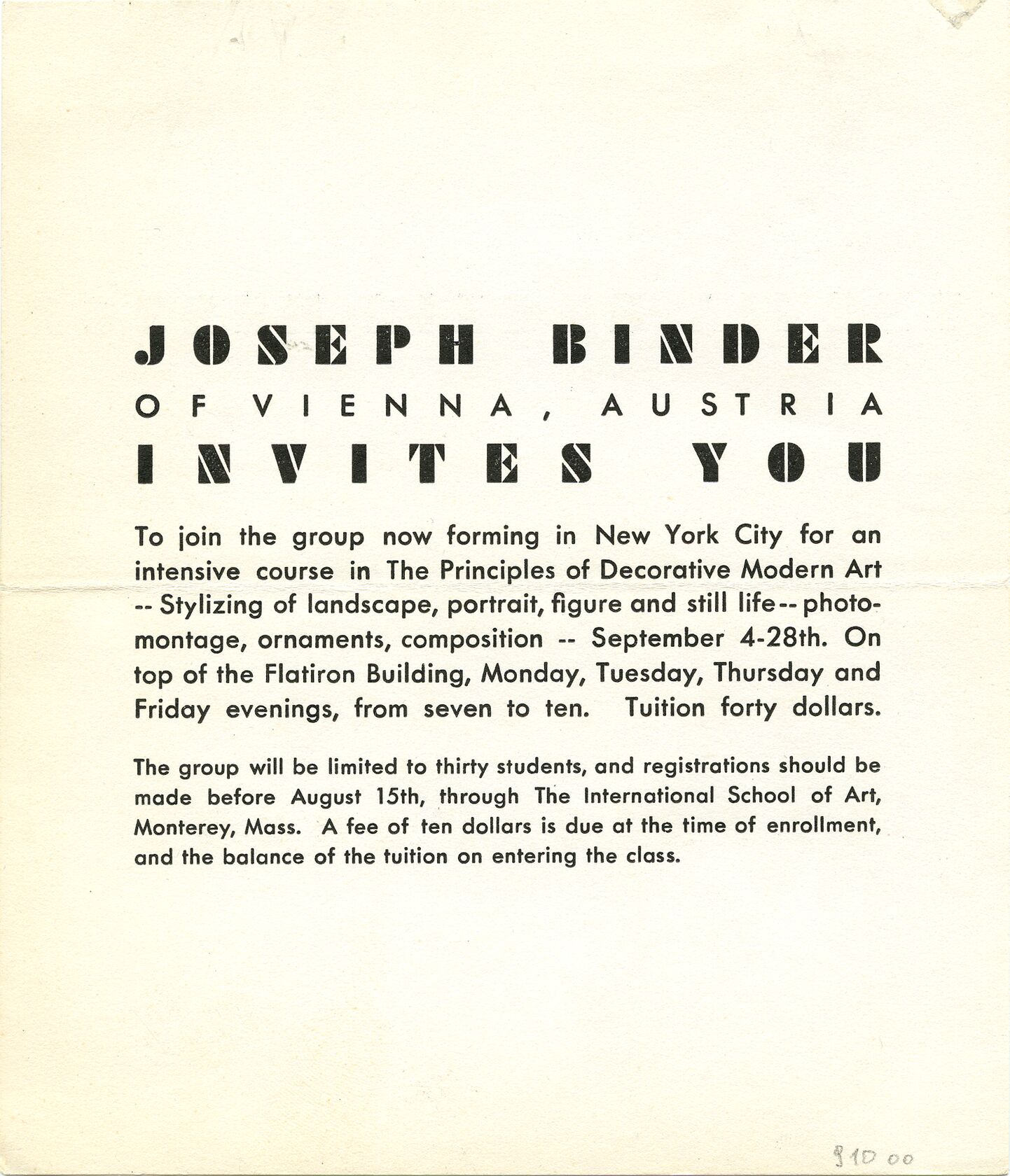MAK, Legat Carla und Joseph Binder