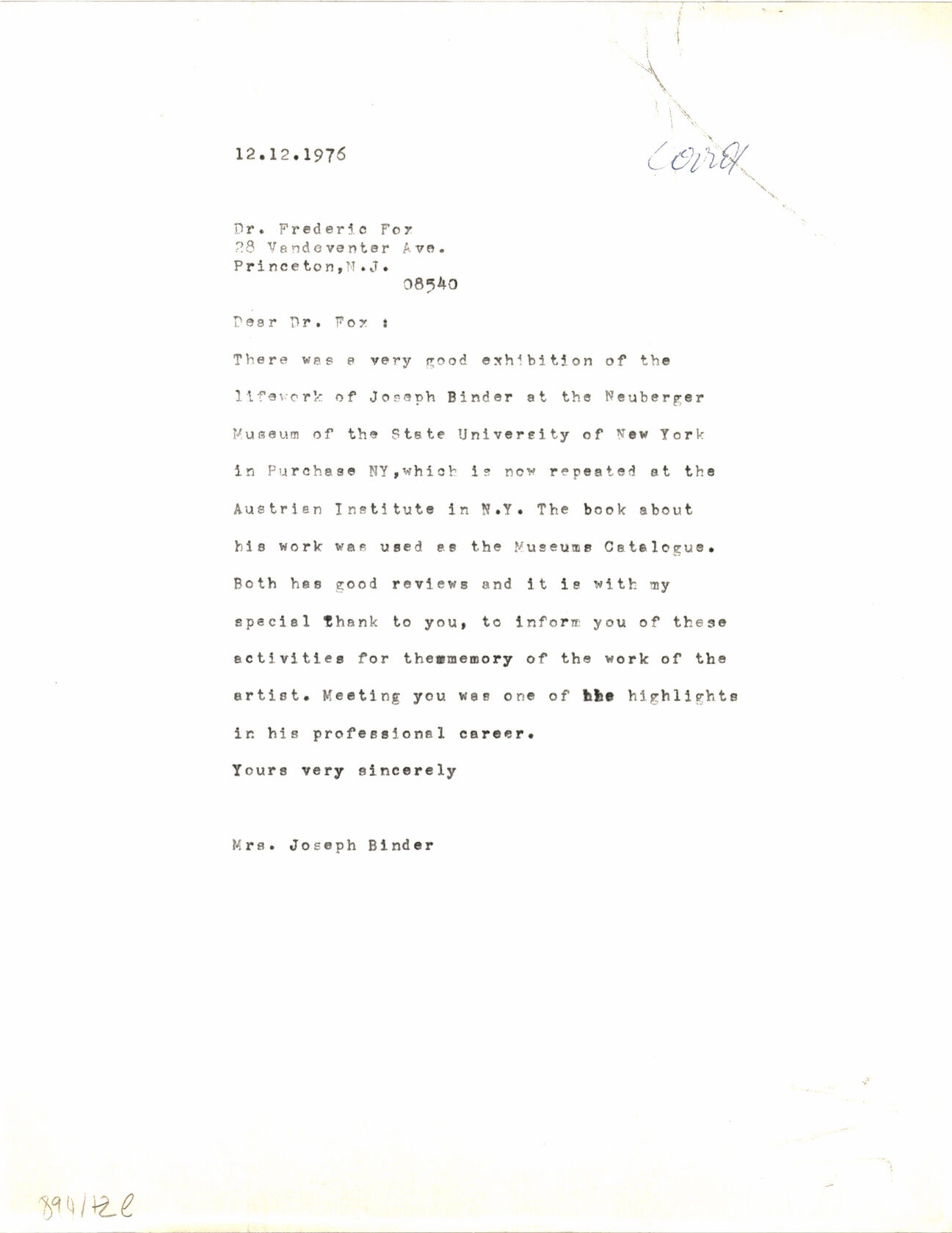 MAK, Legat Carla und Joseph Binder