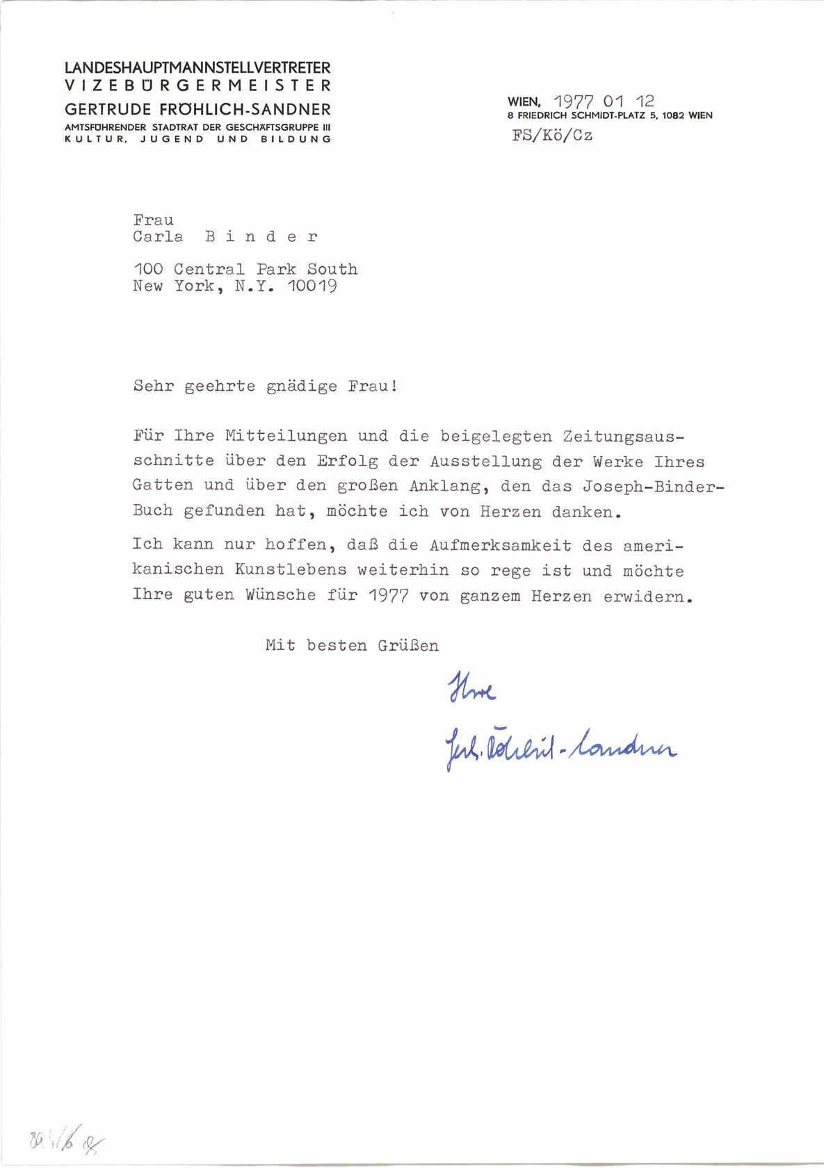 MAK, Legat Carla und Joseph Binder