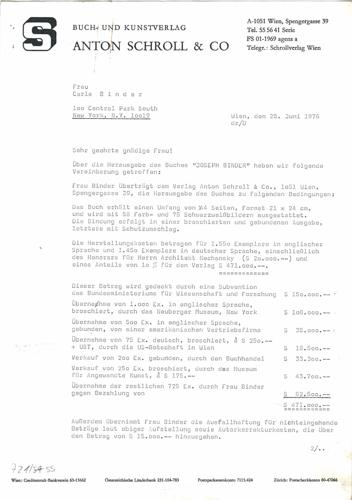 MAK, Legat Carla und Joseph Binder