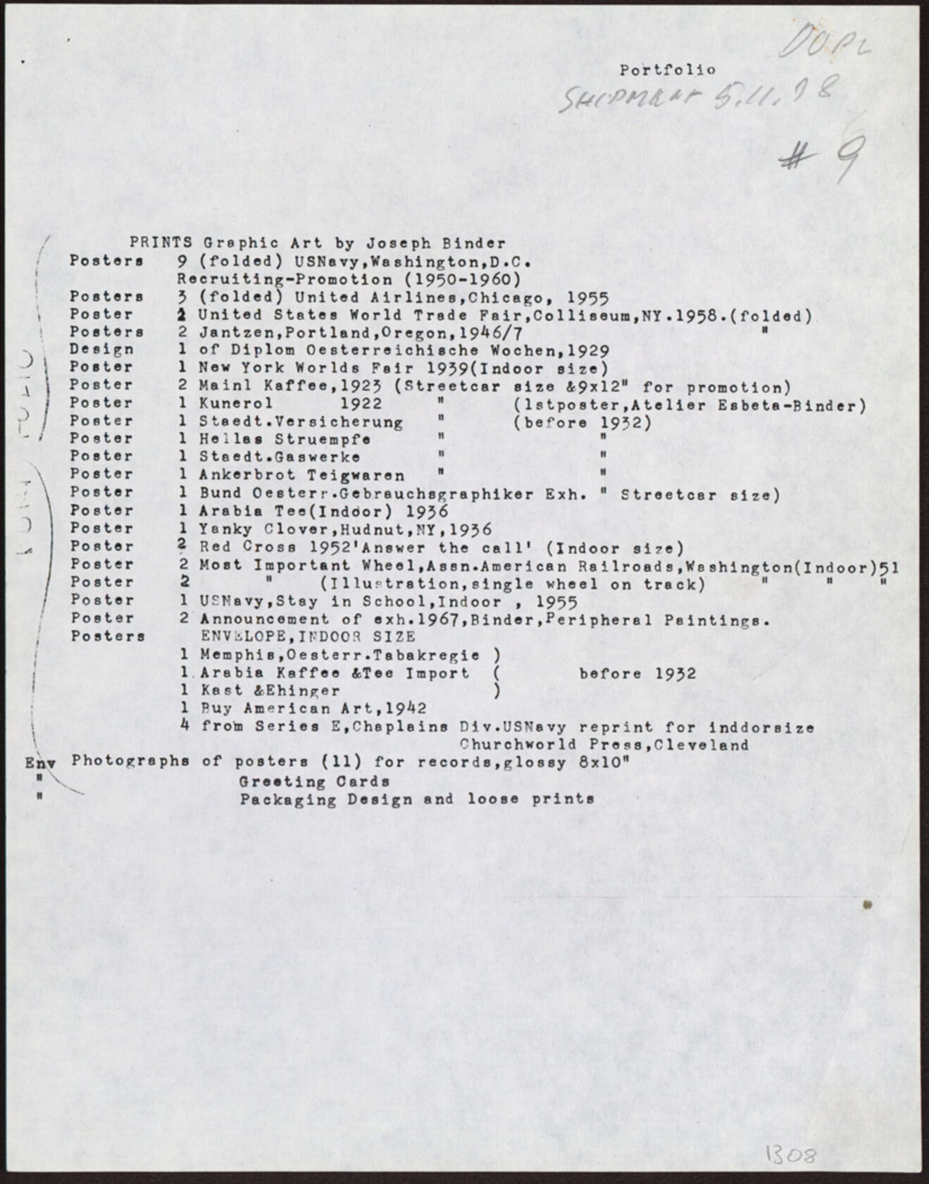 MAK, Legat Carla und Joseph Binder